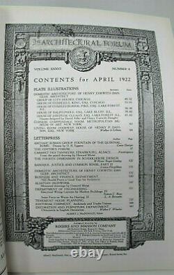 The Architectural Forum April 1922 Vol 36 No 4 Alsatian Tenement Henry Dangler
