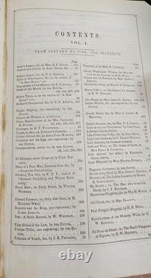 The Columbian Magazine Very Early Edgar Allan Poe & Walt Whitman 1844