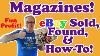 The Joy And Profit Of Selling Magazines On Ebay Magazines Sold Found U0026 How To Sell