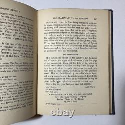 The Magazine Article Robert P. Crawford Vintage Writing Book First Edition 1931