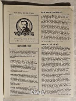 The News No. 11 No. 15 Aug. 1975- April 1976 Miscellany of Fortean Curiosities