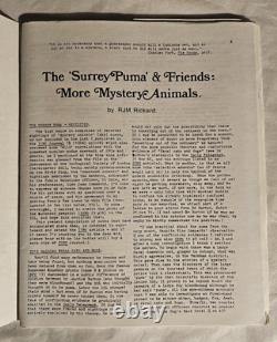 The News No. 11 No. 15 Aug. 1975- April 1976 Miscellany of Fortean Curiosities