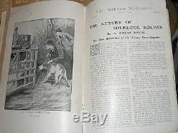 The Return of Sherlock Holmes 1st edition hard back in The Strand Magazine
