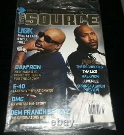 The Source Magazine UGK COVER PIMP C BUN B SEALED! RARE OOP TEXAS RIP DJ SCREW