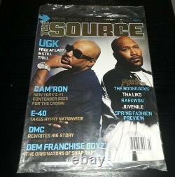 The Source Magazine UGK COVER PIMP C BUN B SEALED! RARE OOP TEXAS RIP DJ SCREW