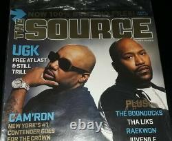 The Source Magazine UGK COVER PIMP C BUN B SEALED! RARE OOP TEXAS RIP DJ SCREW