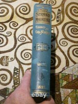 The Strand Magazine 1st Edition Antique Hardback Volume 6 VI 1893 Conan Doyle
