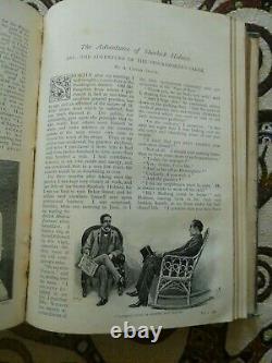 The Strand Magazine Sherlock Holmes 1st Edition Antique Hardback. Volume V 1893