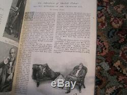 The Strand Magazine Vol. V 1893, 1st ED Hardback Sherlock Holmes Adven 6 stories