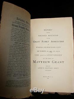 The (matthew) Grant Family Magazine Lot Geneology & History Arthur Hastings