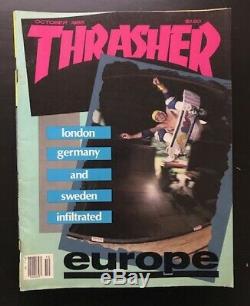 Thrasher Magazine Lot 1985 Skateboarding 10 Issues Vg+-ex Hawk