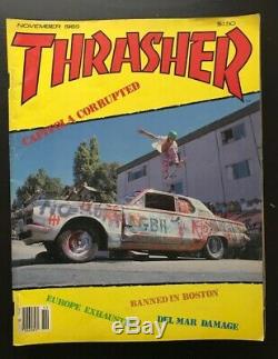 Thrasher Magazine Lot 1985 Skateboarding 10 Issues Vg+-ex Hawk