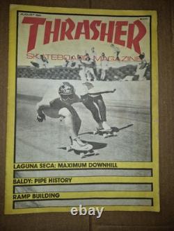 Thrasher Skateboard Magazine #8 August 1981 With Exclusive Original Photo