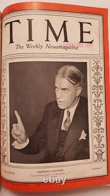 Time Magazine July 13 1936 Joe DiMaggio Mussolini GableBound Volume July-Sept