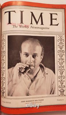 Time Magazine July 13 1936 Joe DiMaggio Mussolini GableBound Volume July-Sept