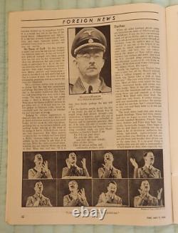 Time Magazine May 7 1945 Cover portrait of Hitler with red X over his face