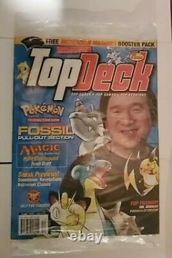Top Deck Vol. 1 Issue 1, Dec. 1999 with Magic Pack and Pokemon Card Sealed