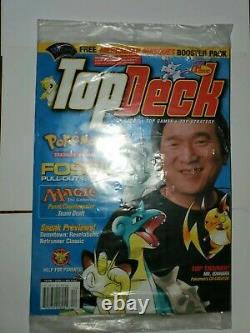 Top Deck Vol. 1 Issue 1, Dec. 1999 with Magic Pack and Pokemon Card Sealed