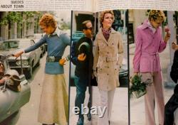 Twiggy HILDEGARD NEF Woody Allen HARPERS December 1971 Cybill Shepherd GUCCI vtg