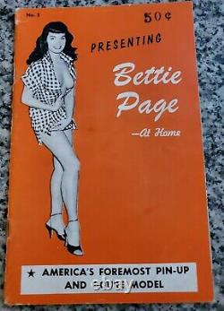 ULTRA RARE Presenting BETTIE PAGE At Home Magazine #5 EXCELLENT CONDITION