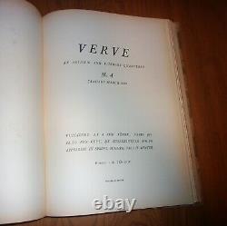 VERVE magazine Vol. 1 No. 1,2,3,4 Bound Excellent Condition Complete RARE
