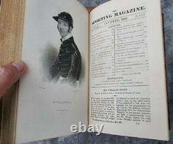 VERY RARE 6 X The Sporting Magazine BOOKS 1835-1837 VOL 10 TO 14 +1 FROM 1869