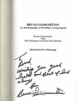 VERY RARE Bruno Sammartino Signed Wrestling Autobiography withCOA