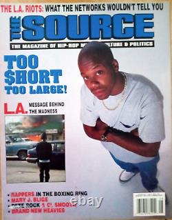 VERY RARE Source Magazine TOO SHORT L. A. RIOTS August 1992 #35 HIP HOP