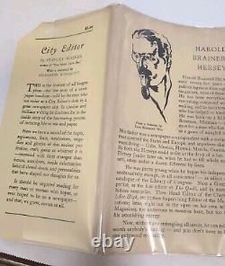 VG Pulpwood Editor by Harold Brainerd Hersey, 1937 FIRST EDITION HCDJ A Top Copy