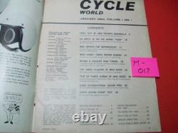 VINTAGE FIRST EDITION CYCLE WORLD MAGAZINE RARE COLLECTIBLE JAN 1962 VOL 1 No. 1 VINTAGE FIRST EDITION CYCLE WORLD MAGAZINE RARE COLLECTIBLE JAN 1962 VOL 1 No. 1