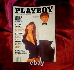 VINTAGE RARE Playboy Donald Trump March 1990 Magazine- Centerfold Intact