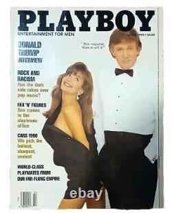 VINTAGE RARE Playboy Donald Trump March 1990 Magazine- Centerfold Intact Great