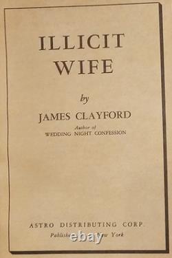 VTG Illicit Wife 1948 Pulp pb Sleaze Digest Magazine Famous GGA Cover Art RARE