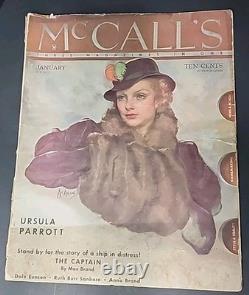 VTG McCall's Magazine 1935 Lot Of (9) Issues Jan. July & Oct. Nov. Neysa McMein