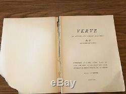 Verve magazine, Vol. 1, No. 3 (Oct-Dec) 1938, including 4 lithographs