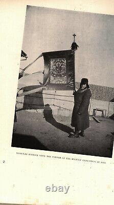 Very Rare 1928 Nicholas Roerich Magazine Archer Color Prints Russia 1st Edition