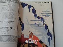 Very Rare Complete Bound Volume Of Harper's Bazar 1917 6 Issues July-Dec Nice
