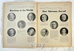 Very Rare TELEVISION Magazine Vol 1 No 1 March 1928 World's First TV Journal