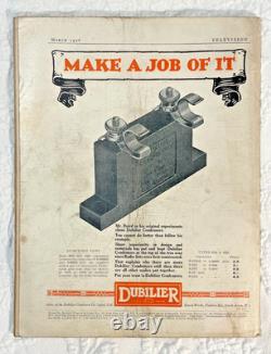 Very Rare TELEVISION Magazine Vol 1 No 1 March 1928 World's First TV Journal