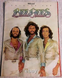 Very Rare Vintage Billboard Salutes The Bee Gees Magazine Book 1978 (15x11)