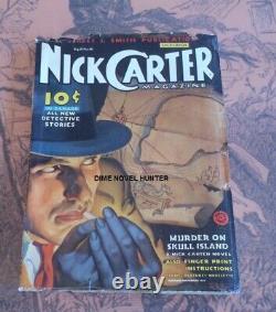 Vg Nick Carter Detective Magazine October 1934 Pulp Dime Novel Canadian Edition