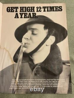Vintage 1974 HIGH TIMES MAGAZINE PREMIER ISSUE #1 (COLLECTORS EDITION) 1ST wow