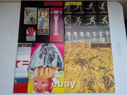 Vintage Artforum Magazine lot of 56 unique issues- 1960's and 1970's Good Con