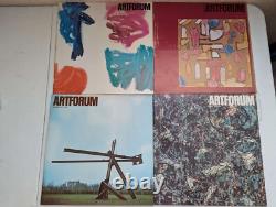 Vintage Artforum Magazine lot of 56 unique issues- 1960's and 1970's Good Con