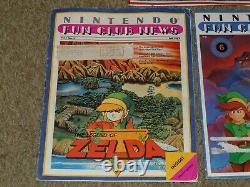 Vintage NINTENDO FUN CLUB NEWS Legend of Zelda Link Fall 1987-88 Vol 1 No 3 5 6