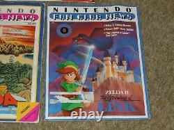 Vintage NINTENDO FUN CLUB NEWS Legend of Zelda Link Fall 1987-88 Vol 1 No 3 5 6