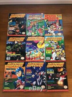 Vintage Nintendo Power Magazine 15 Issues Lot Posters Iron On Cards 80s 90s RARE