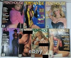 Vintage Penthouse Magazine Lot of 42 Issues 1974-2001 Most in Good Grade w CFs