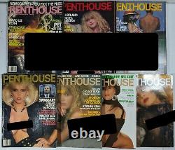 Vintage Penthouse Magazine Lot of 42 Issues 1974-2001 Most in Good Grade w CFs