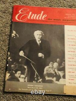Vintage The Etude Music Magazine March 1953 Extremely Nostagia Rare